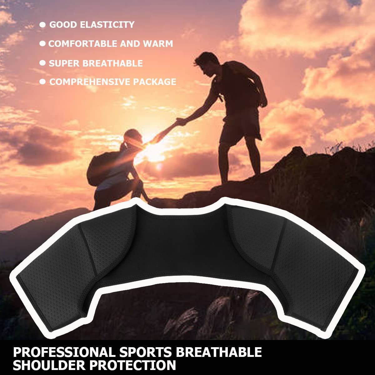 Double Shoulder Brace, Durable and Comfortable Double Shoulder -Breathable Sports Protective Gear for Chronic Tendinitis Pain Relief, Shoulder Strap Brace for Sleeping Outdoor Lifting Sports