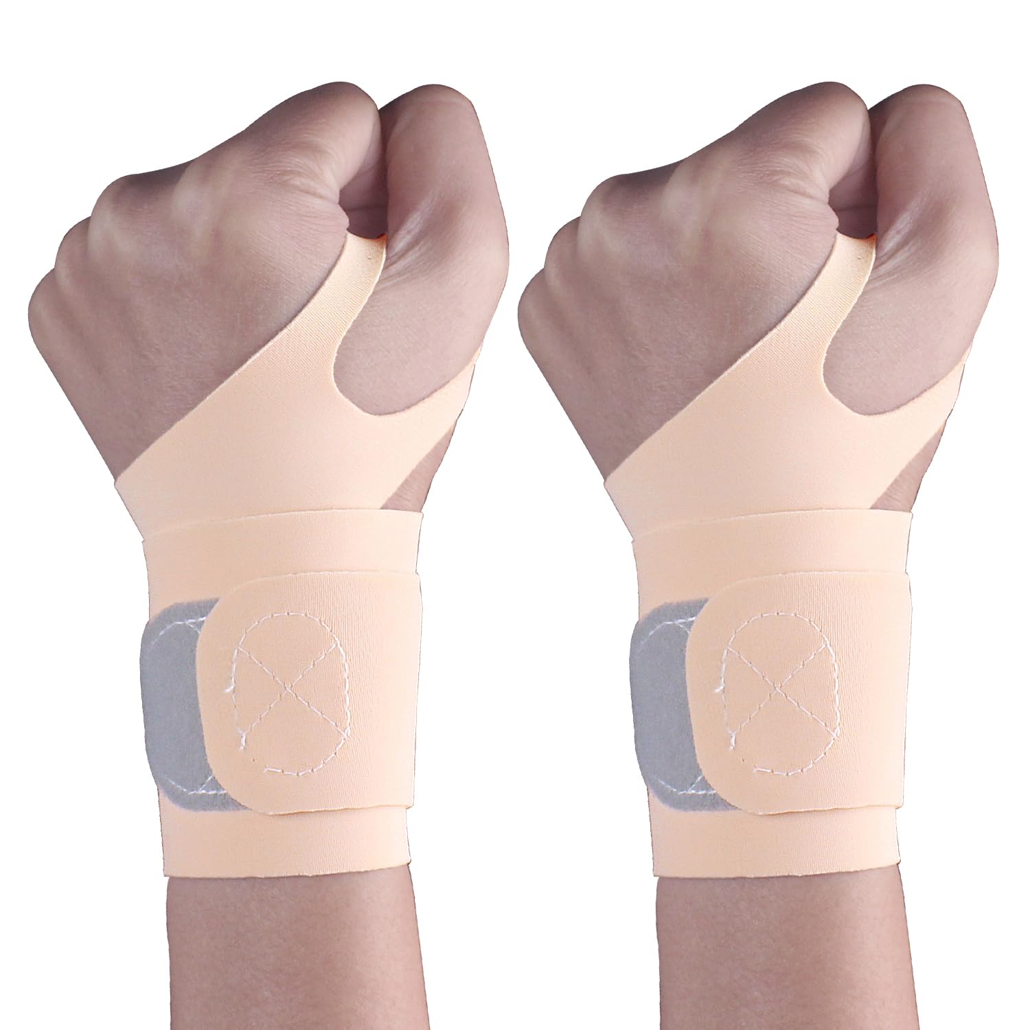 Thin Wrist Brace Support for Carpal Tunnel, Pain Relief, Arthritis, Tendonitis, Elastic Wrist Wraps Right and Left Hands - Compression and Support for Fitness