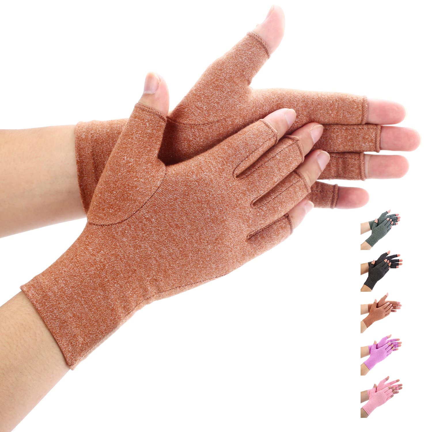 Arthritis Gloves Women Men, Carpal Tunnel, Rheumatiod, Tendonitis, Fingerless Hand Thumb Compression Gloves