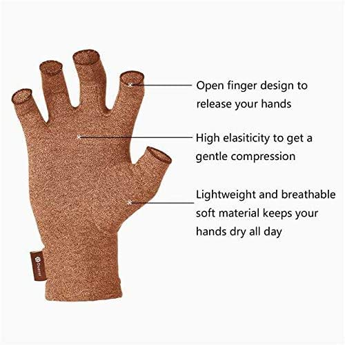 Arthritis Gloves Women Men, Carpal Tunnel, Rheumatiod, Tendonitis, Fingerless Hand Thumb Compression Gloves